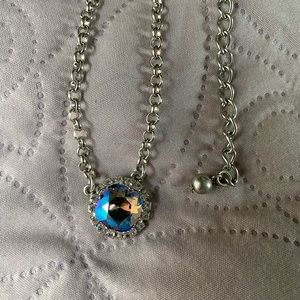 Blue and silver necklace